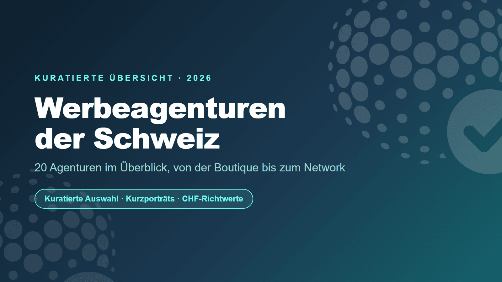 Werbeagenturen der Schweiz: 21 Agenturen im Überblick