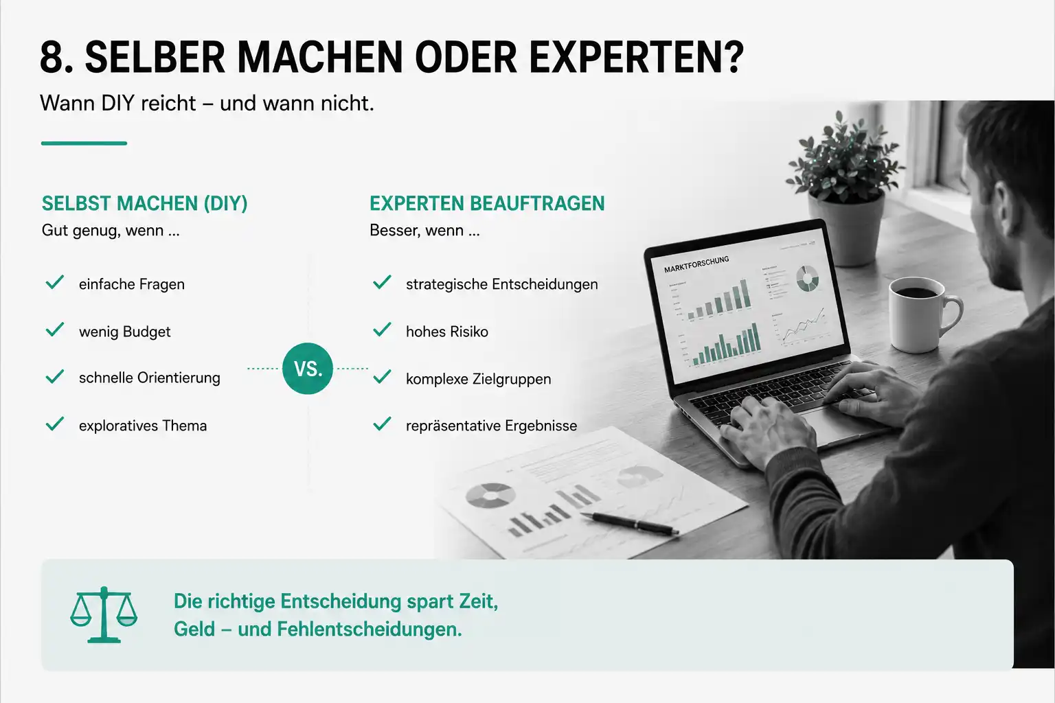 Marktforschung selber machen oder Experten