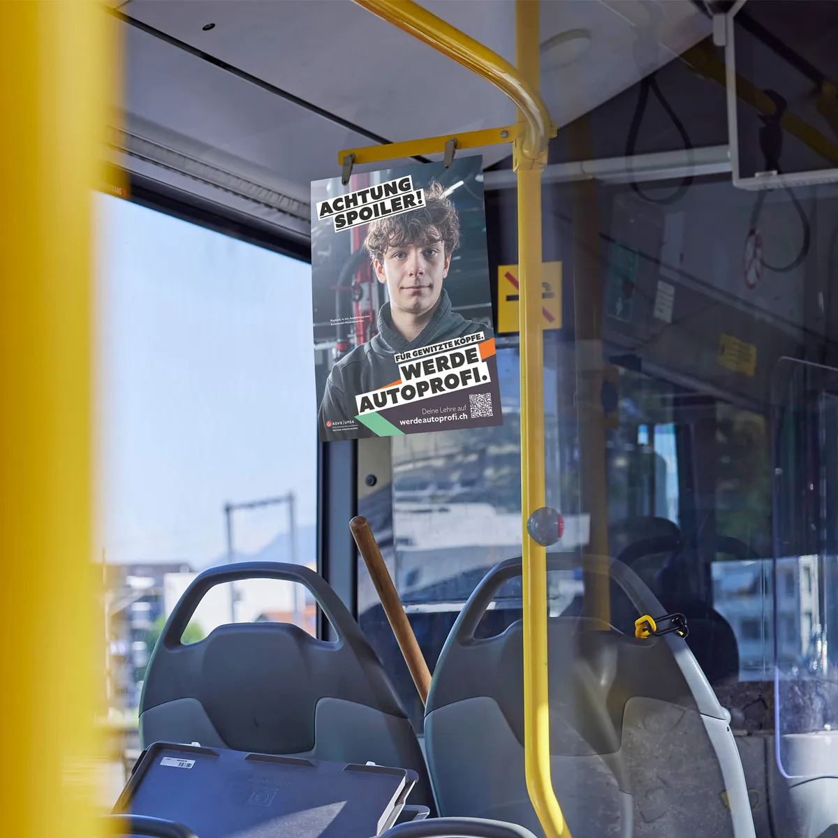 Hängekarton der Kampagne