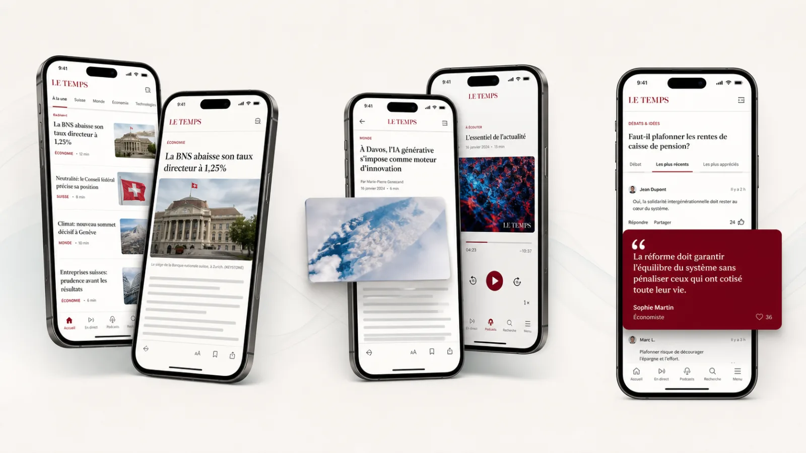 Le Temps — Mobile App